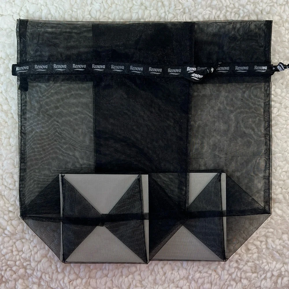 Renova Sheer Organza Drawstring Gift Bags - 2 Each Red, Lime, Black, Orange